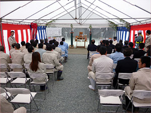 工事安全祈願祭を実施しました