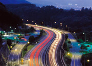 松山自動車道 桜三里PA付近の夜景