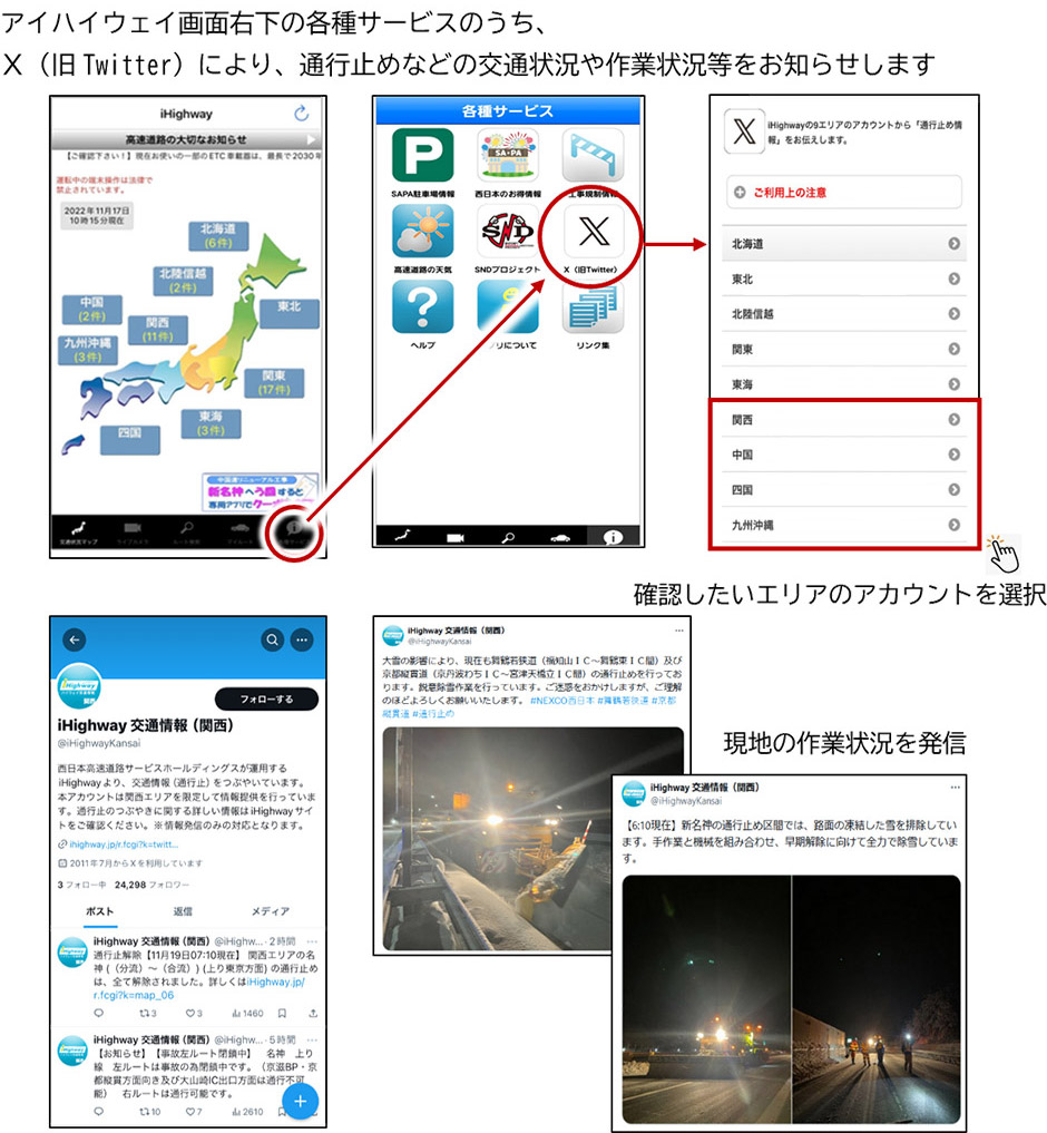 冬の高速道路の安全・安心について