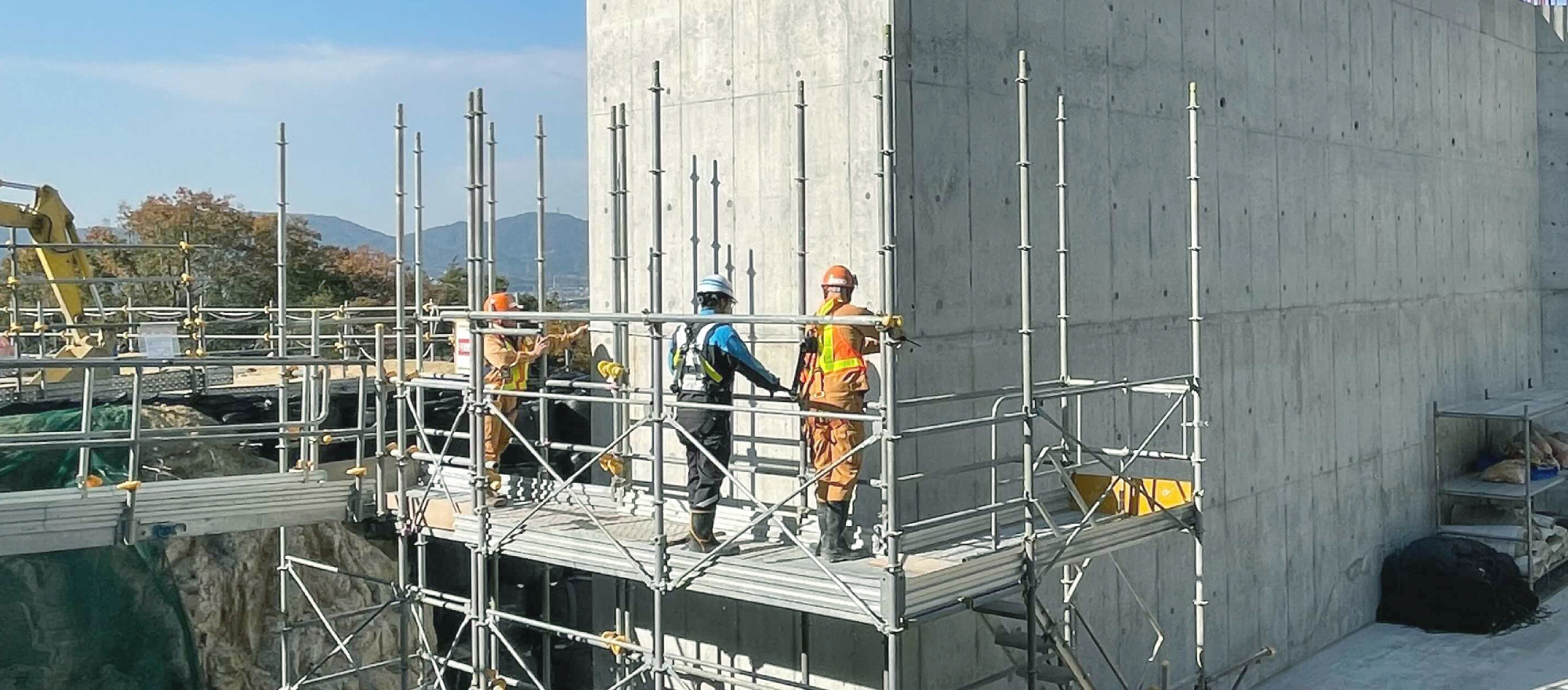 新名神高速道路建設の現場